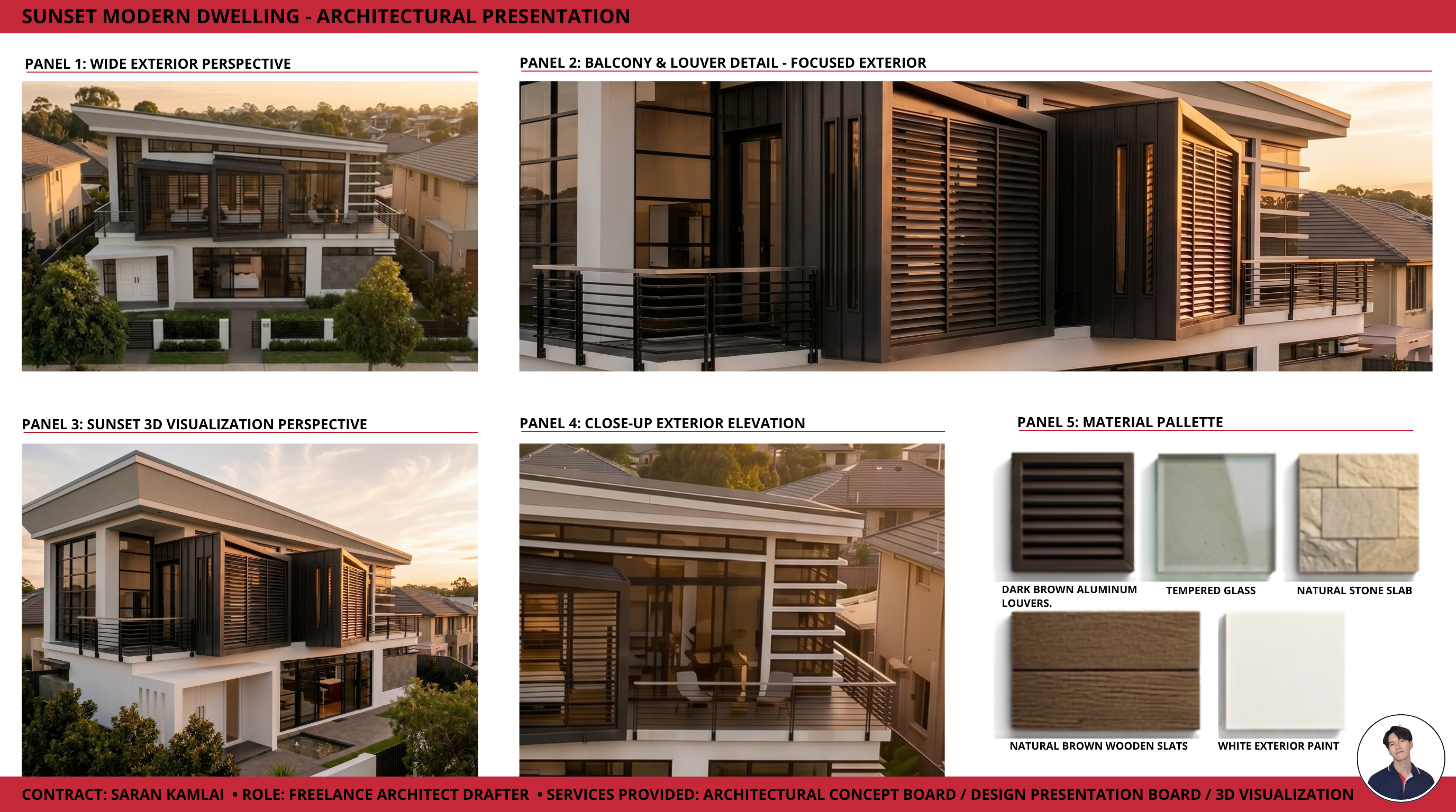 Sunset Modern Dwelling — Main Perspective